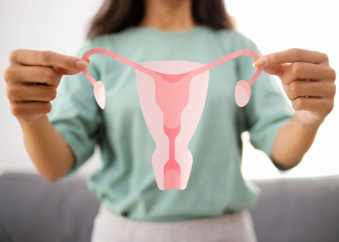 Un oncólogo habla con una paciente sobre la inmunoterapia contra el cáncer de cuello de útero para preservar la fertilidad y proteger la salud vaginal y el equilibrio hormonal.